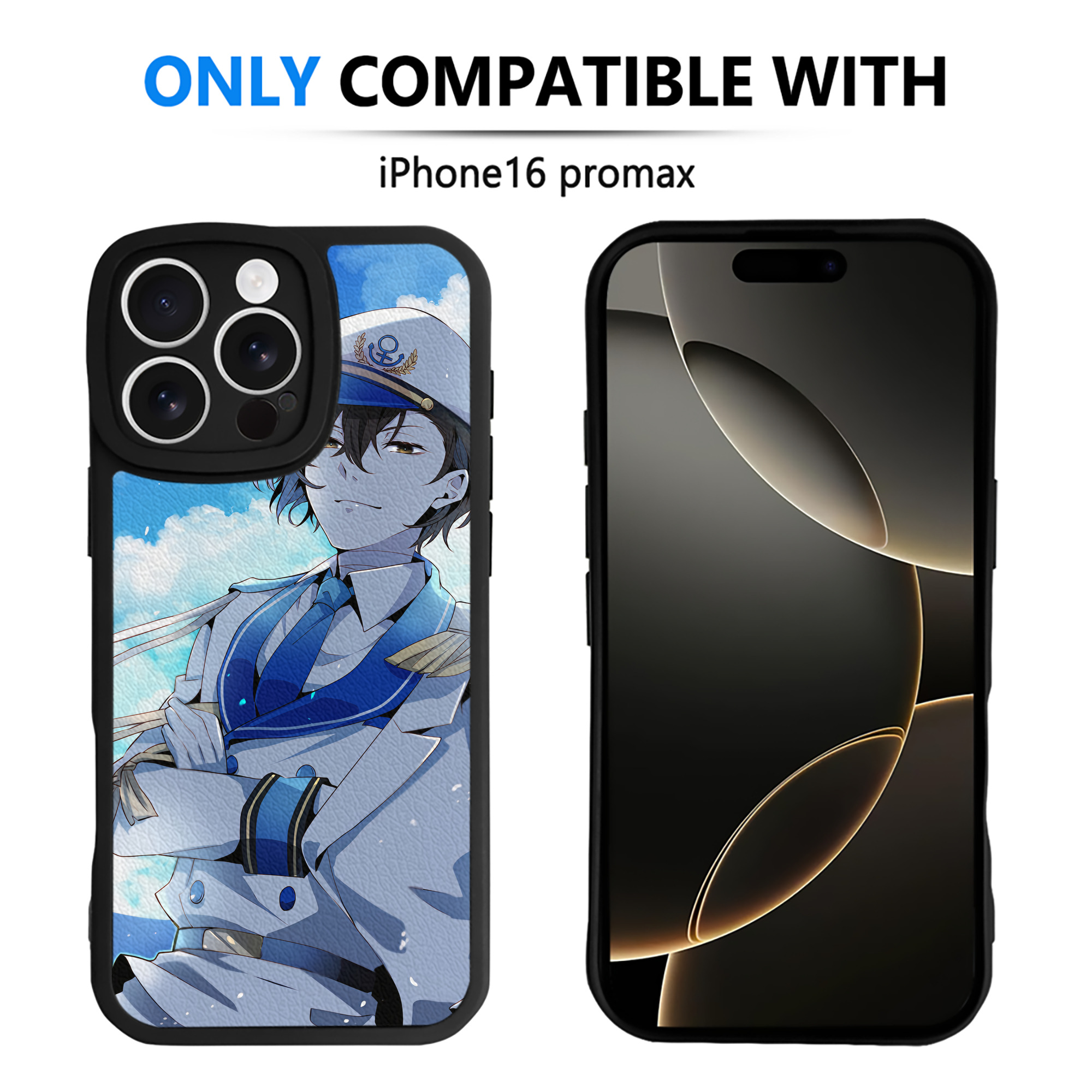 （画像用） 文豪ストレイドッグス Bungo Stray Dogs 【iPhone 16シリーズ対応】シリコンスマホケース（レザー調） 材質：シリコン